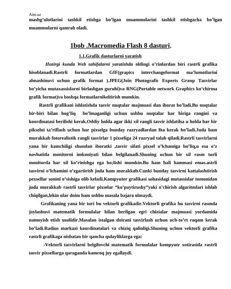 Macromedia Flash 8 dasturi 3