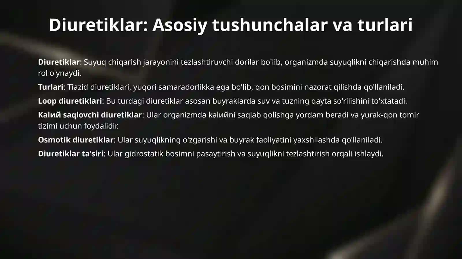 Diuretiklar 3