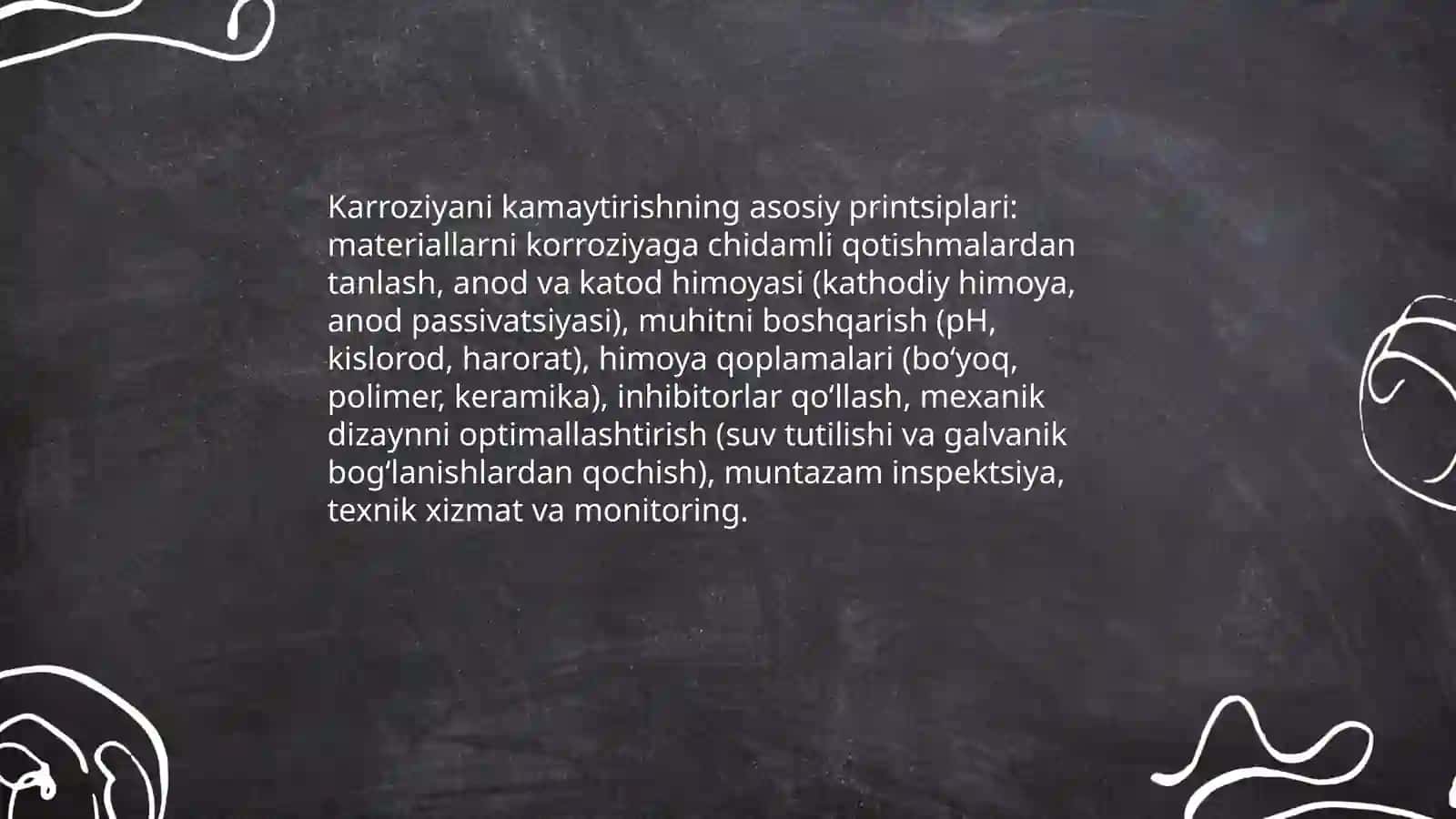 Karroziyani kamaytirish 3