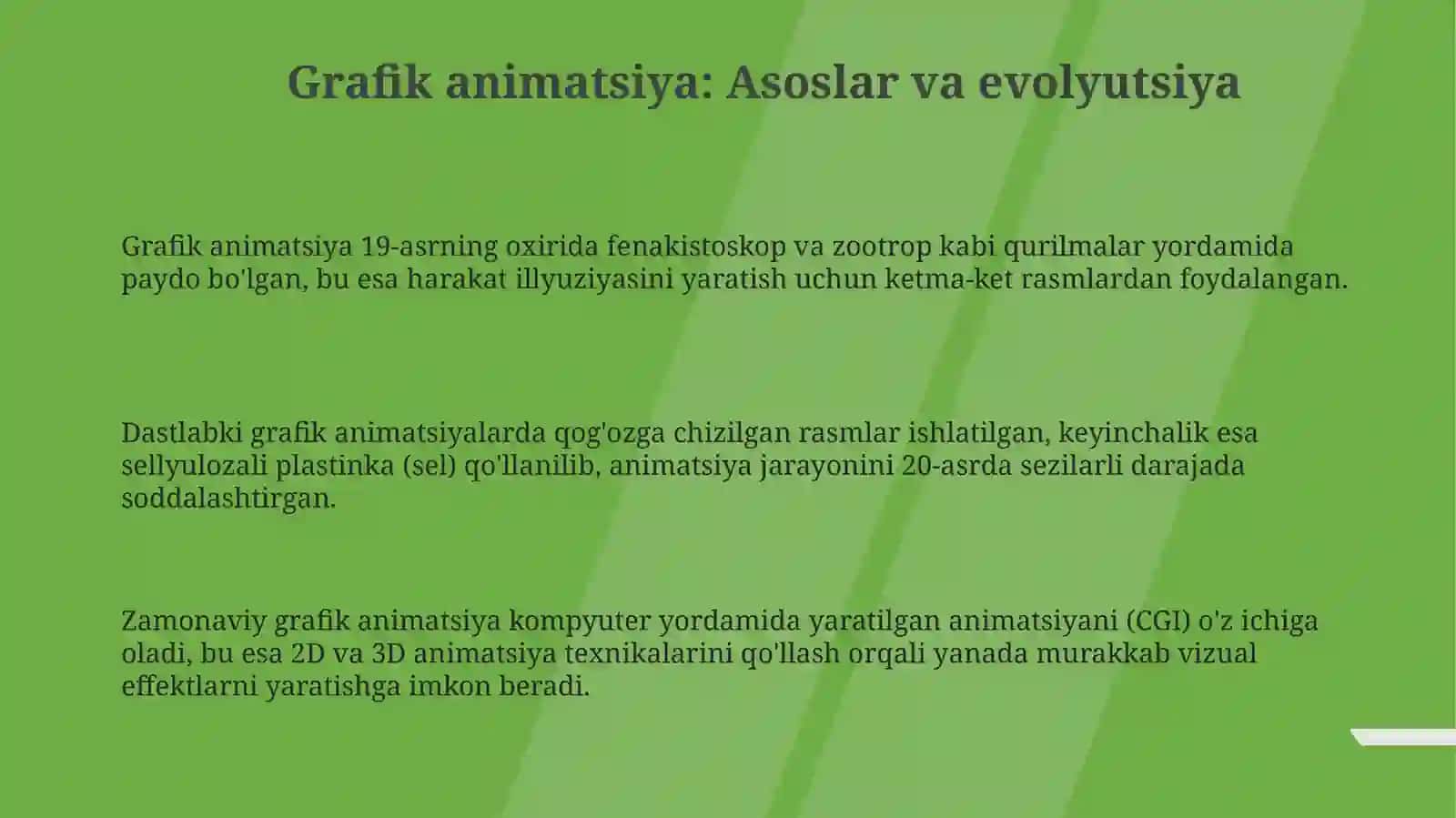Klassik animatsiya usullari 3