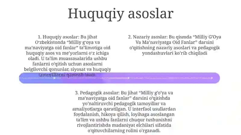 Milliy G'Oya Va Ma'Naviyatga Oid Fanlarning Oqitishning Nazariy Huquqiy Va Pedagogik Asoslari 3