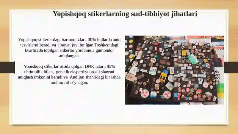 Yopishqoq stikerlarning sud-tibbiyot jihatlari 3