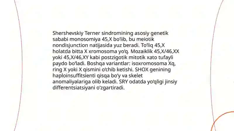Shershevskiy Terner sindromi 3