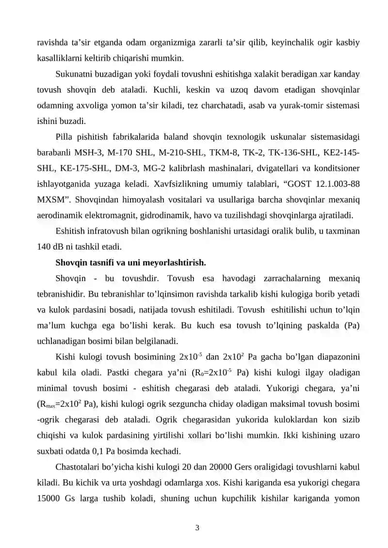 Shovqin va titrashdan texnik vositalarining guruxlanishi va tuzulishi 3