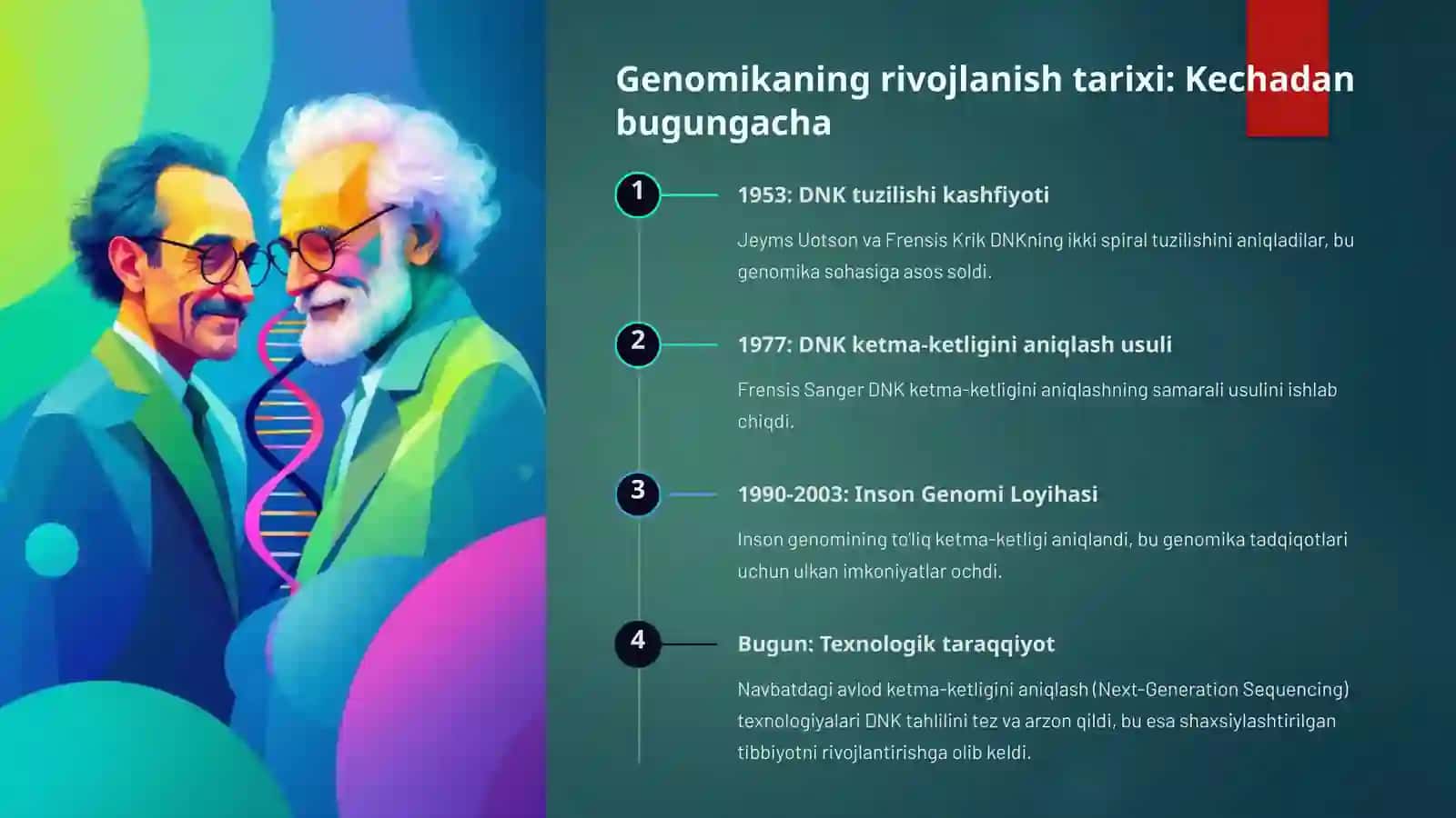Genomikani turli kasaliklarni davolashdagi oʻrni. 3