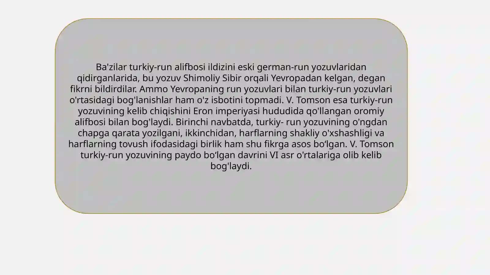 Turkiy run yozuvlarining turlari va tiplari 3