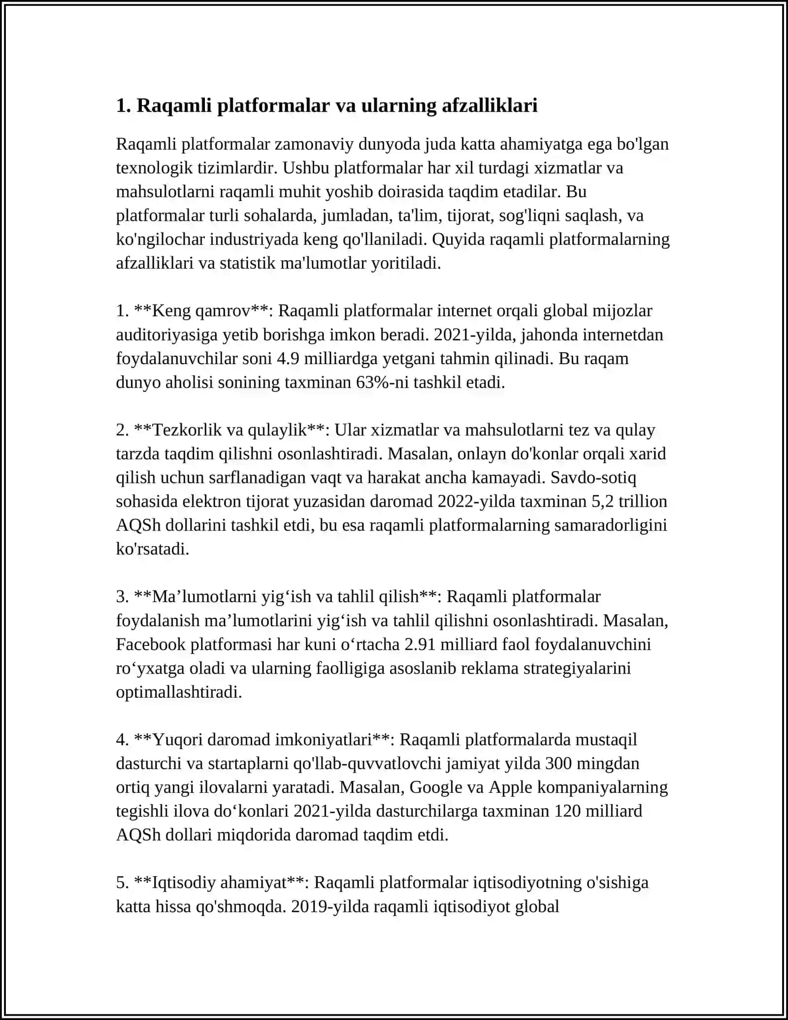 TADQIQOT VA ISHLANMALAR UCHUN RAQAMLI PLATFORMALAR 3