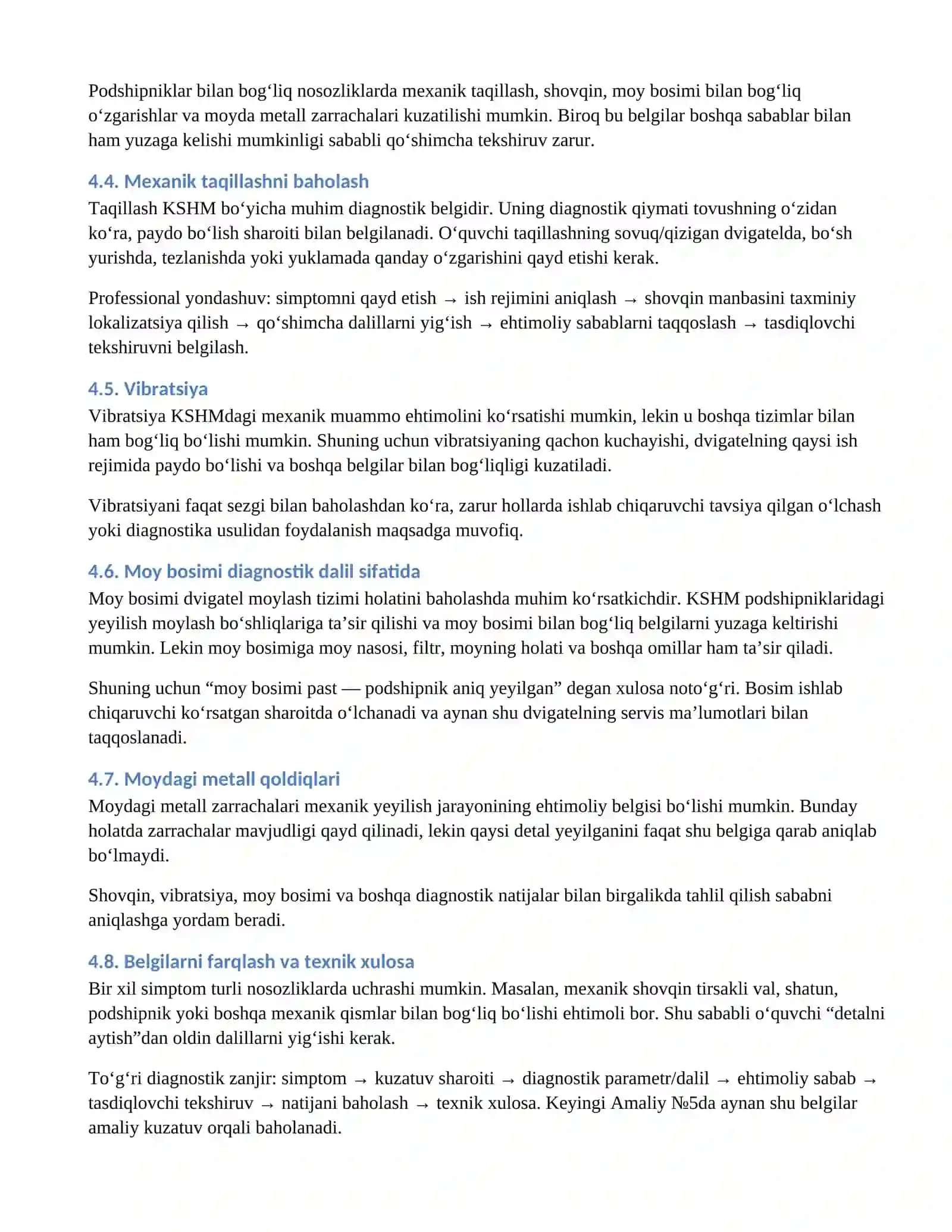 5_mavzu.Tirsakli_val_shatun_podshipnik_diagnostik_belgilari DARS PAKETI 3