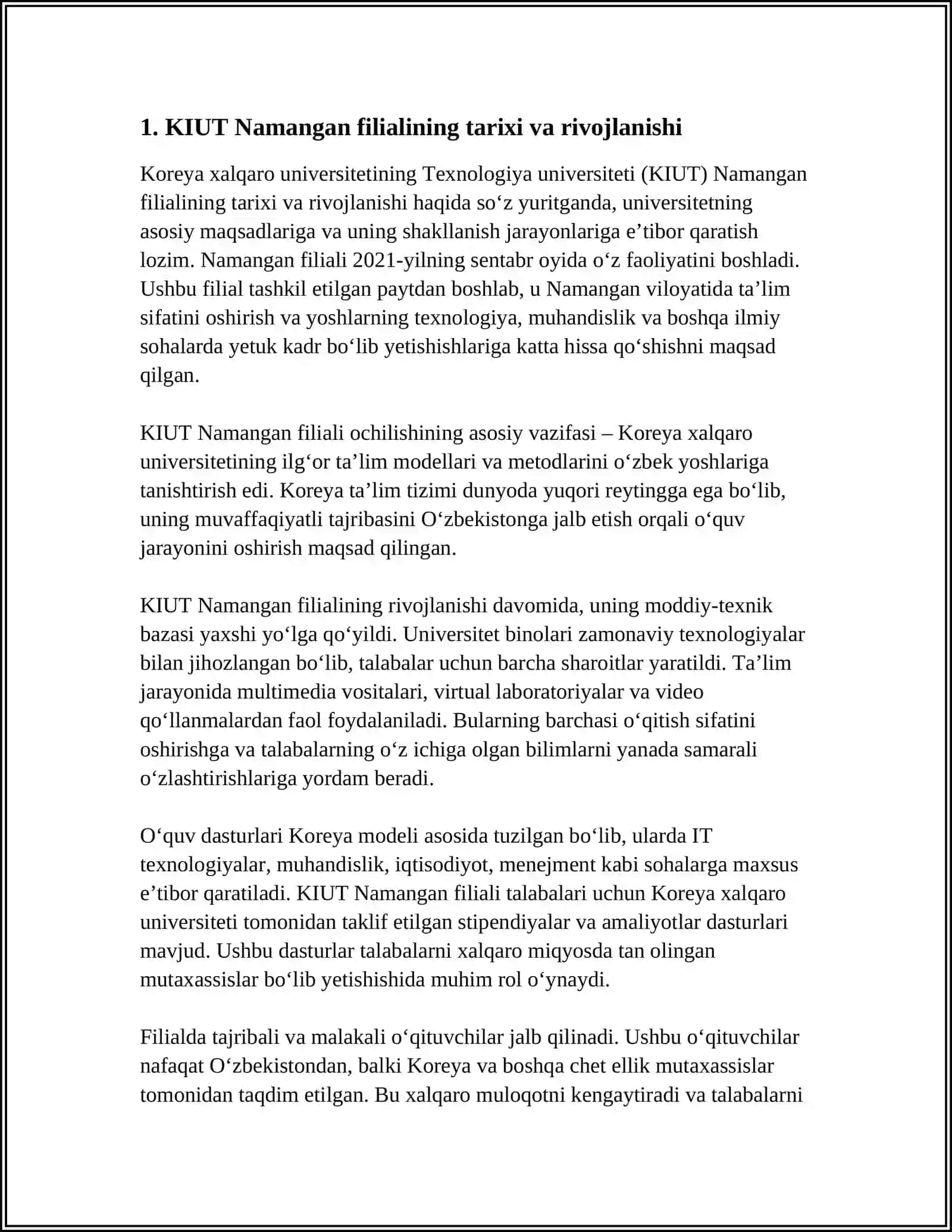 KIUT NAMANGAN FILIALI 3