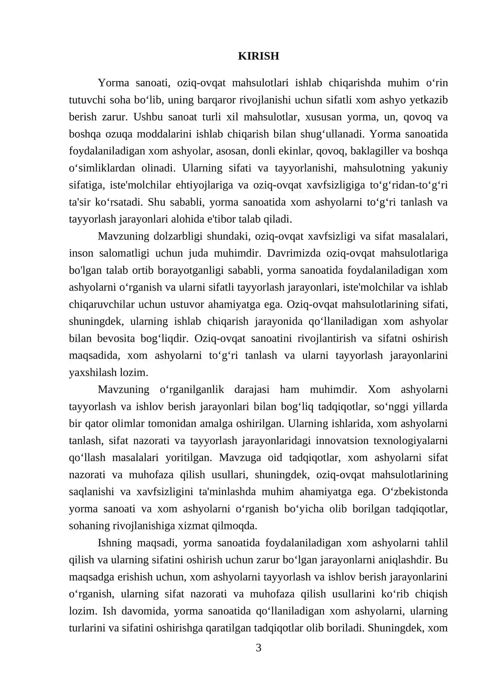 Yorma sanoatida foydalaniladigan xom ashyolar 3