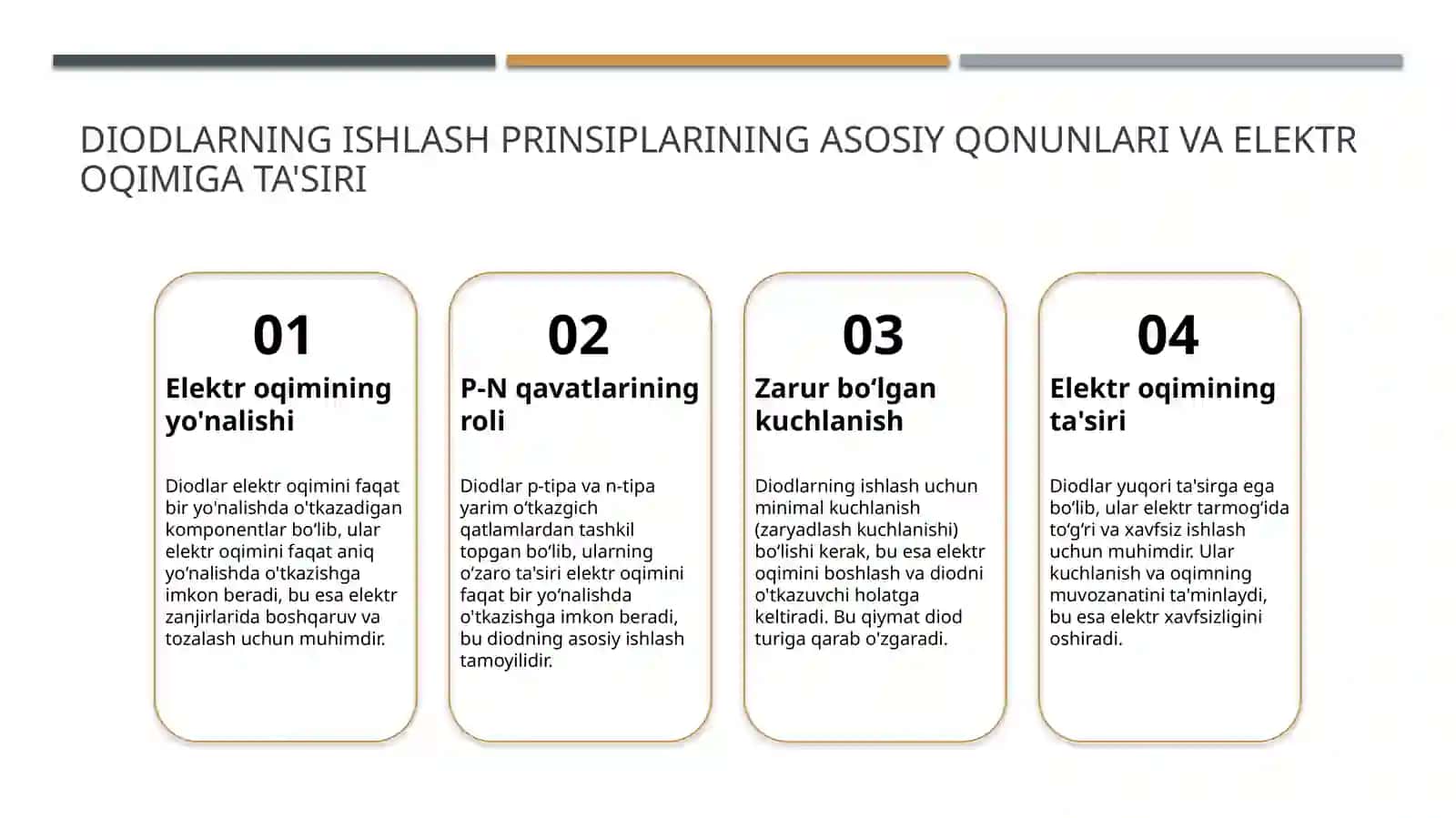 Diodlar bilan ishlash 3