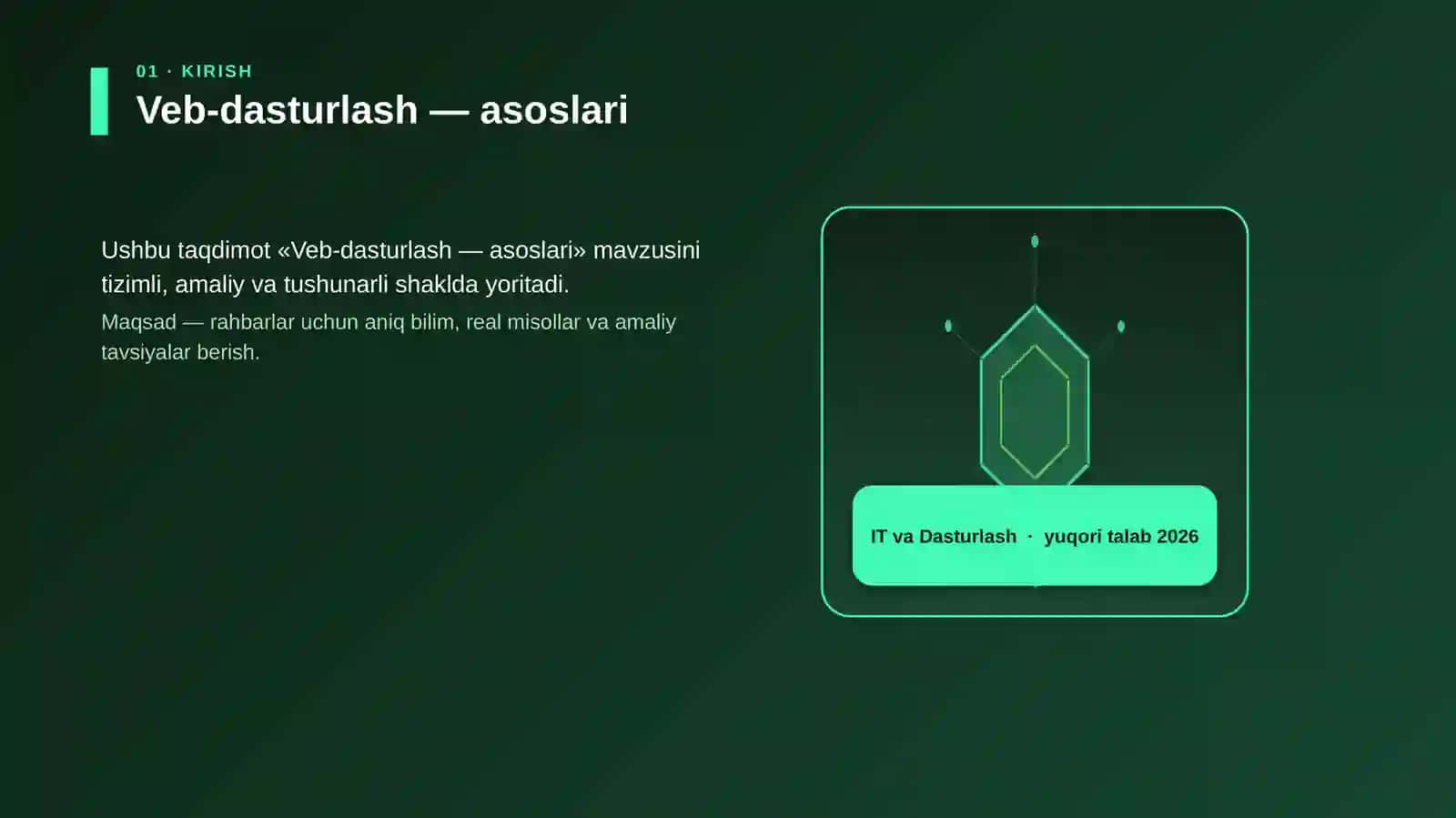 Veb-dasturlash — asoslari 3