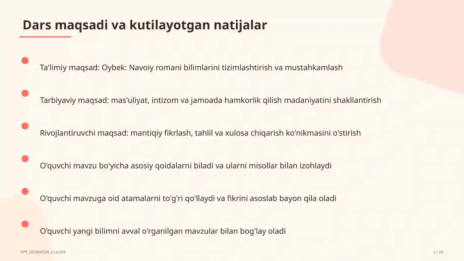 Oybek: Navoiy romani (10-sinf) 3