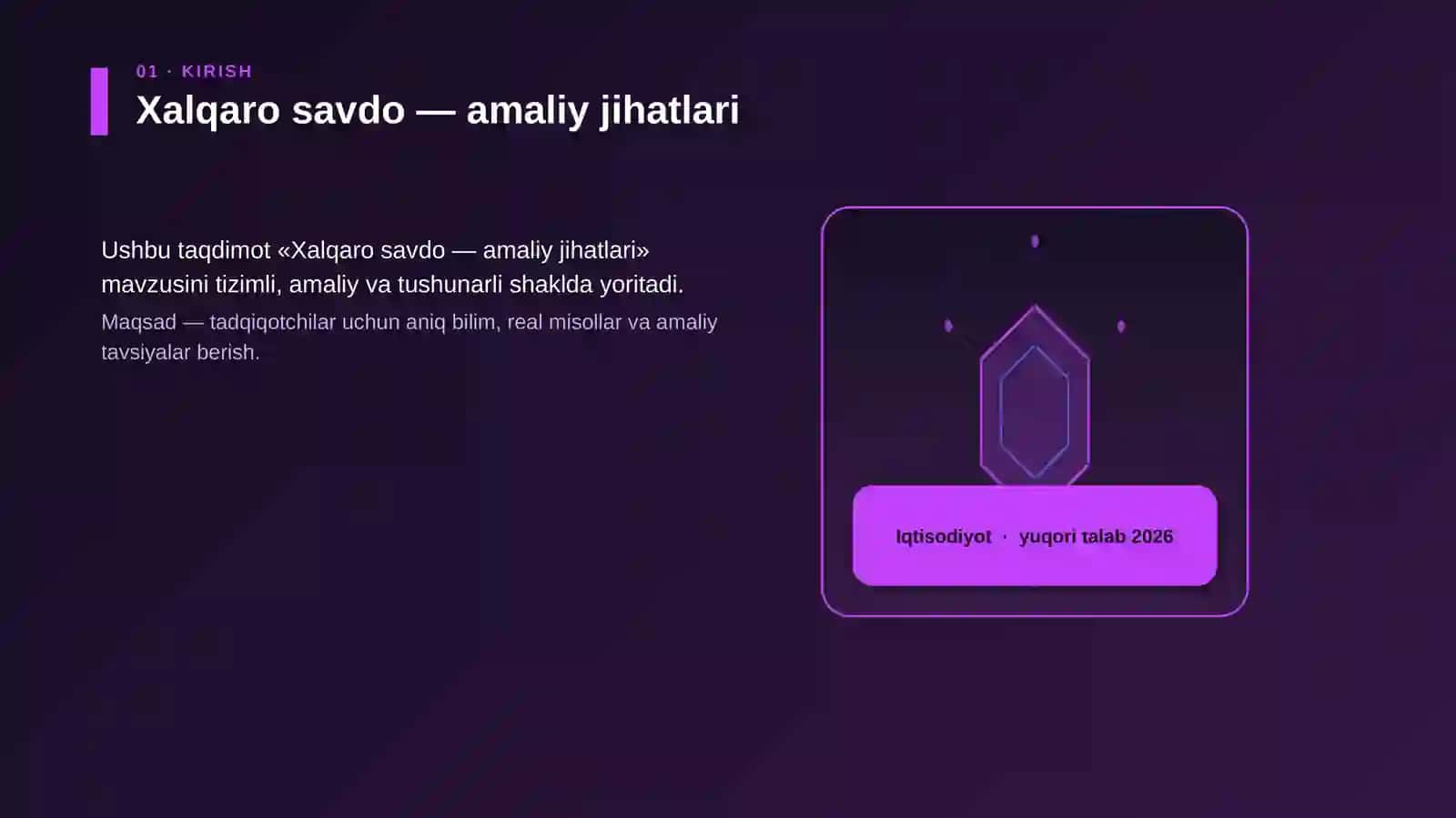 Xalqaro savdo — amaliy jihatlari 3