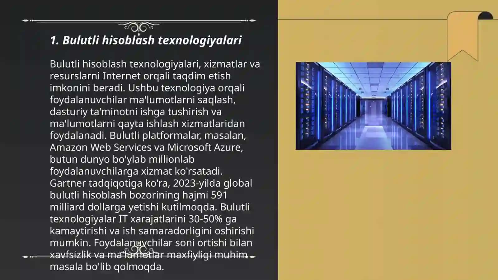 Bulutli hisoblashlar asosida ma'lumotlarni saqlash va qayta ishlash markazlarini rivojlantirish 3