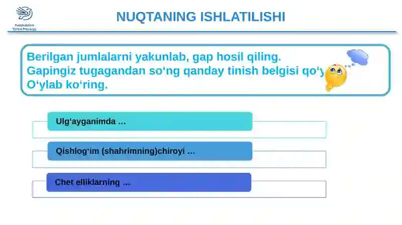 Nutq va vergulning ishlatilishi 3