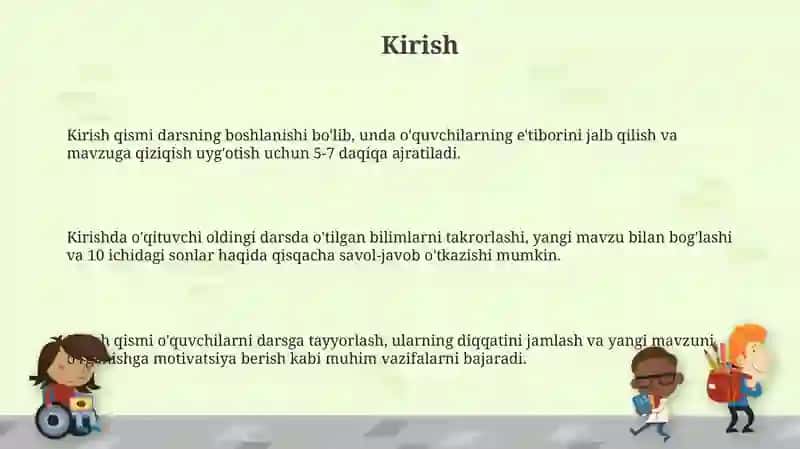 O'nlik mavzusini oʻqitish metodikasi 3