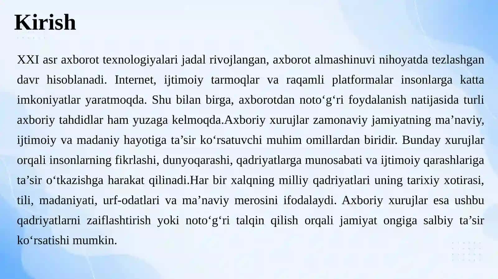 Axboriy xurujlar va ularning milliy qadriyatlarga ta’siri 3