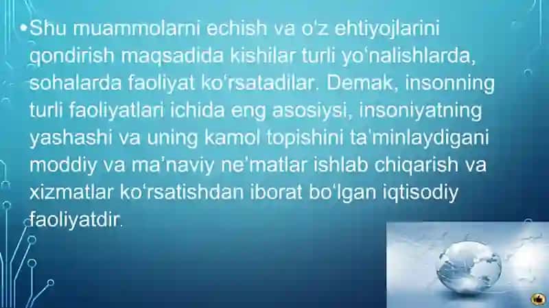 Iqtisodiyot va uning bosh masalasi 3
