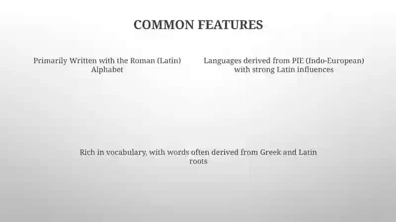 Roman Germanic Languages 3