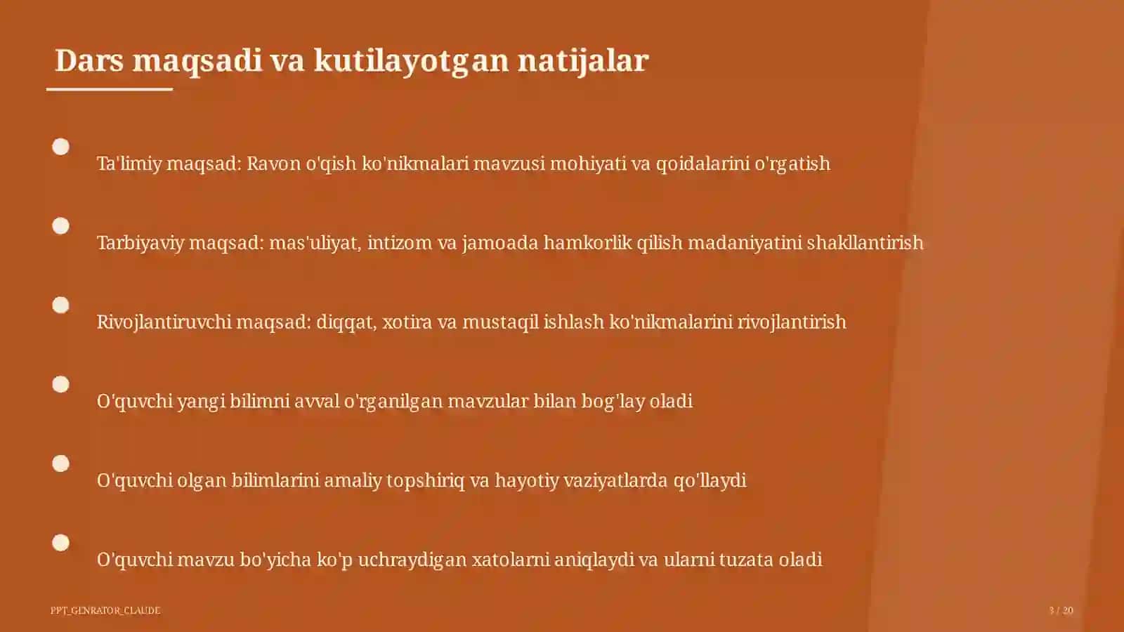 Ona tili va o'qish (1–4) — o'qituvchilar uchun 3