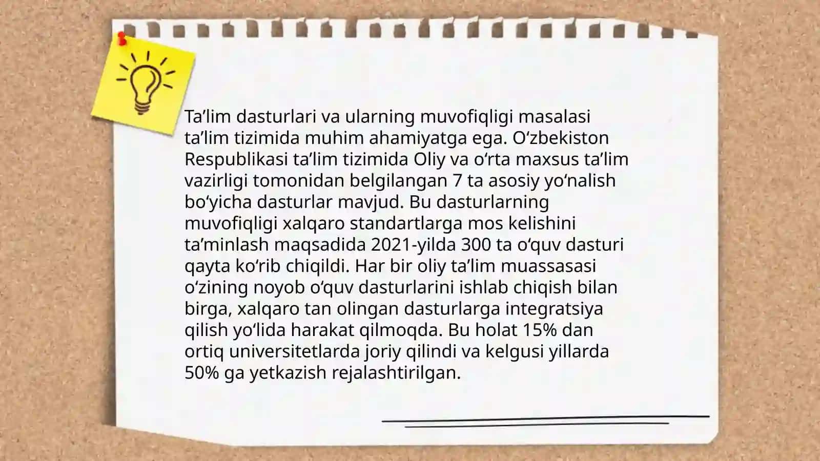 Ta'lim dasturlari va ularning muvofiqligi 3