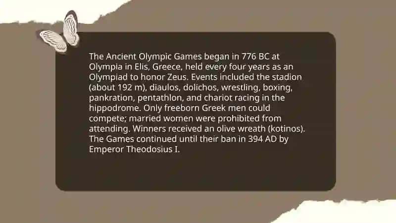 The Olympic games 3