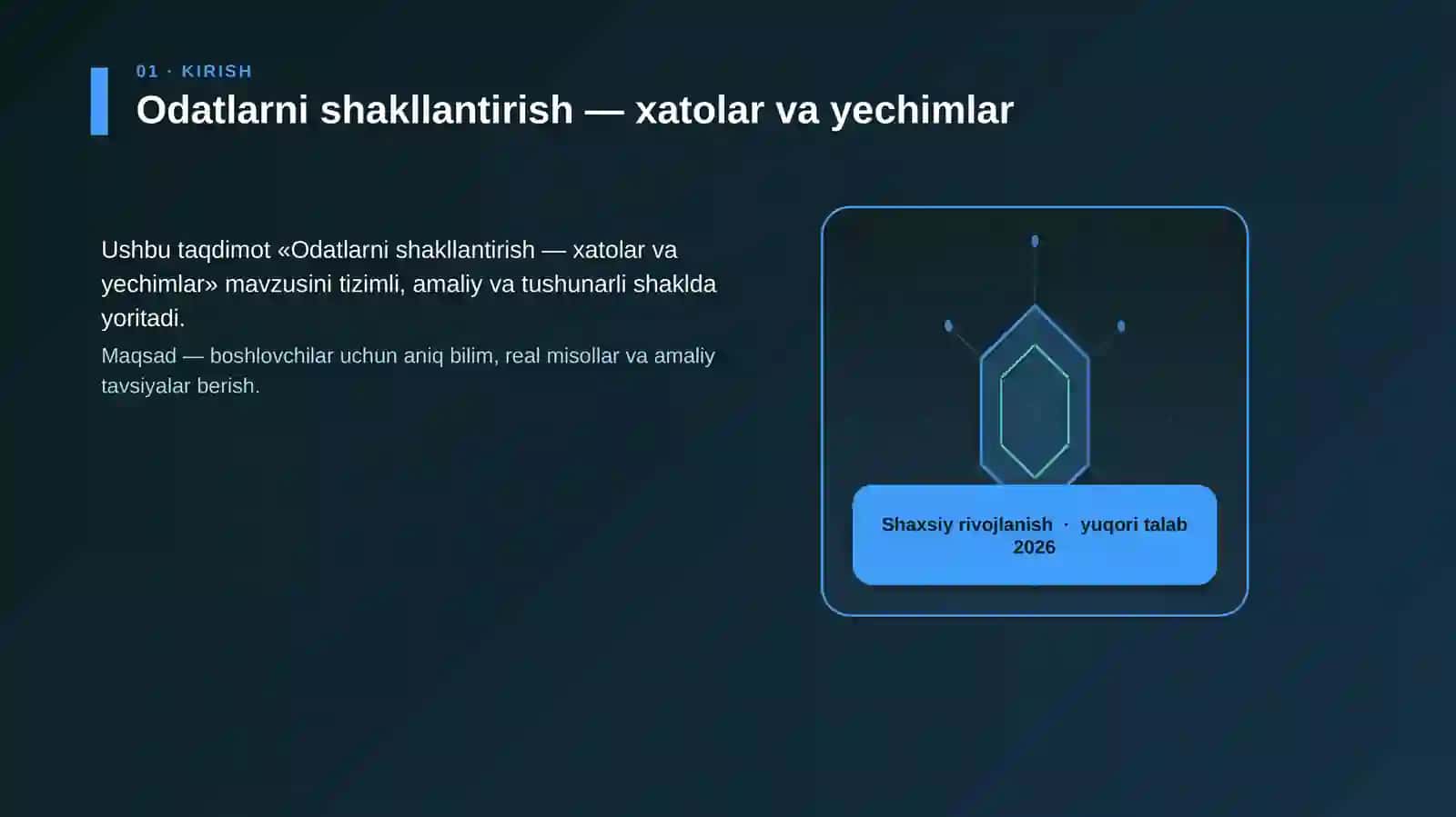 Odatlarni shakllantirish — xatolar va yechimlar 3