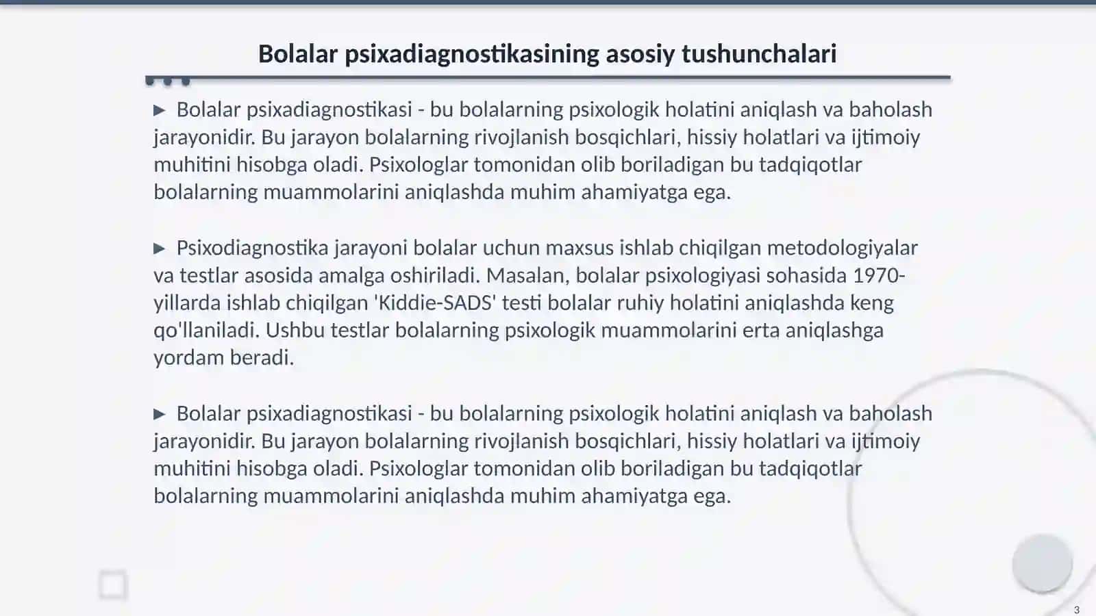 bolalar psixadiagnostikasi 3