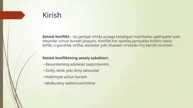 Konfliktlarga doir nazariyalarni paydo bo‘lishi 3