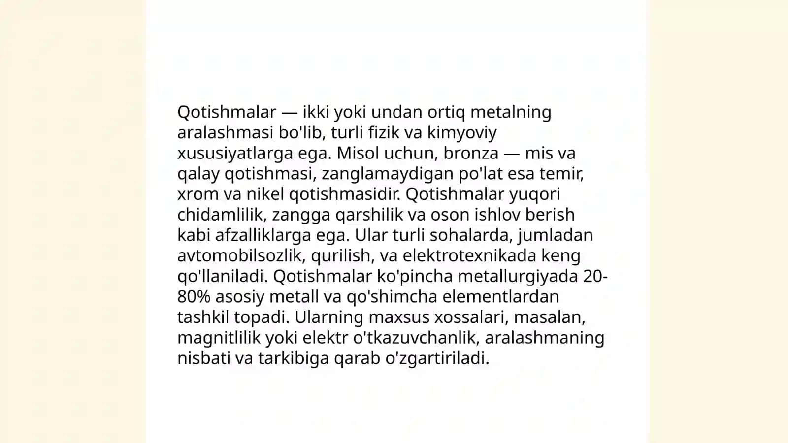 Qotishmalarning asosiy turlari 3
