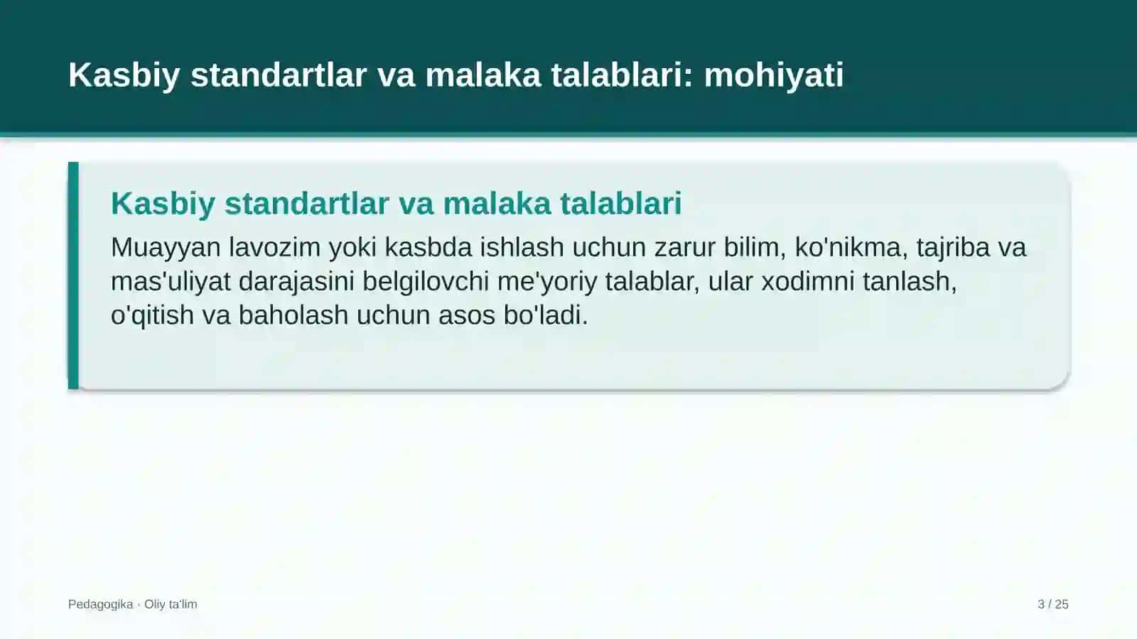 Zargarlik ustaxonalarida kasbiy standartlar va malaka talablari 3