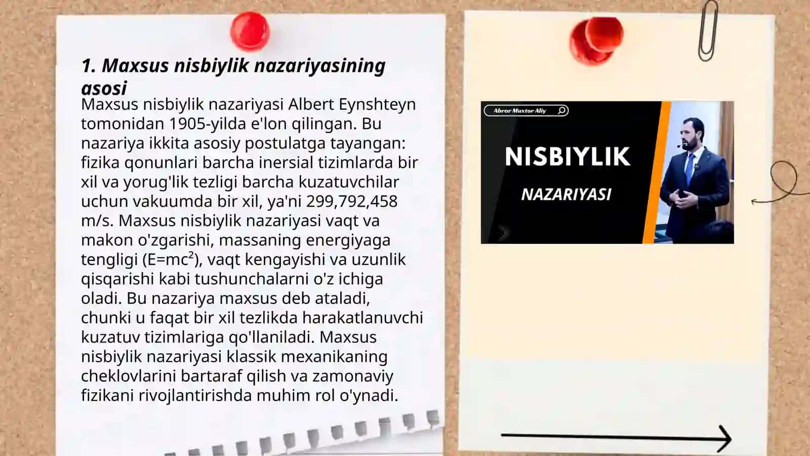 Maxsus nisbiylik nazariyasi 3