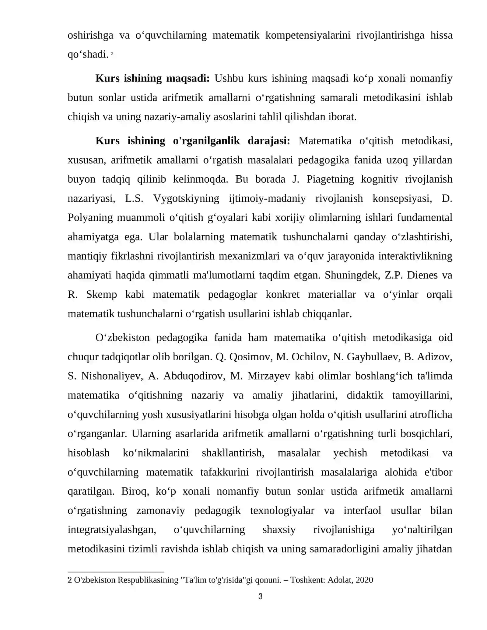 KO'P XONALI NOMANFIY BUTUN SONLAR USTIDA ARIFMETIK AMALLARNI O'RGATISH METODIKASI 3
