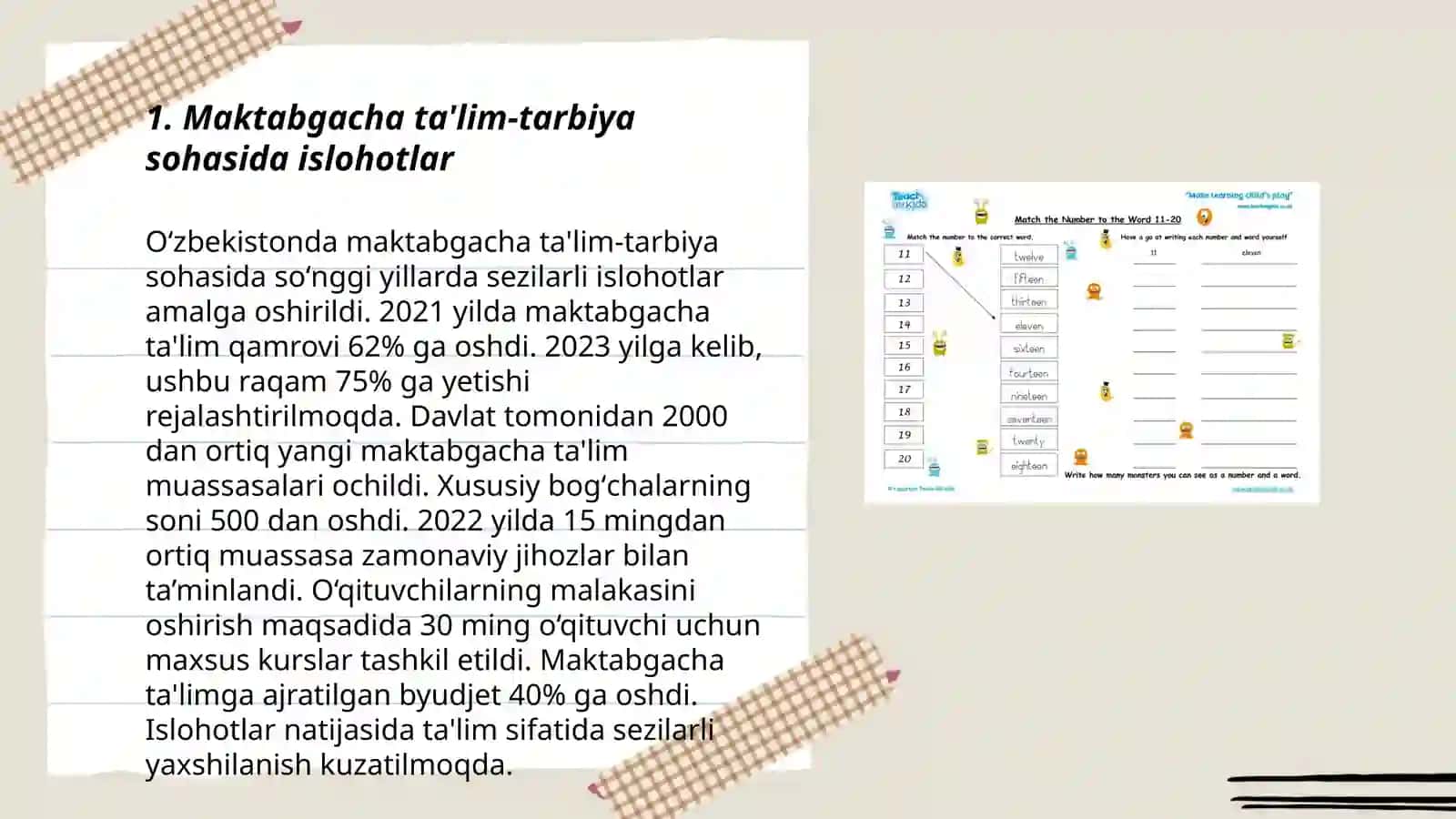 Oʻzbekiston Respublikasining Maktabgacha ta'lim va maktab tarbiya toʻgʻrisidagi qonuni 3