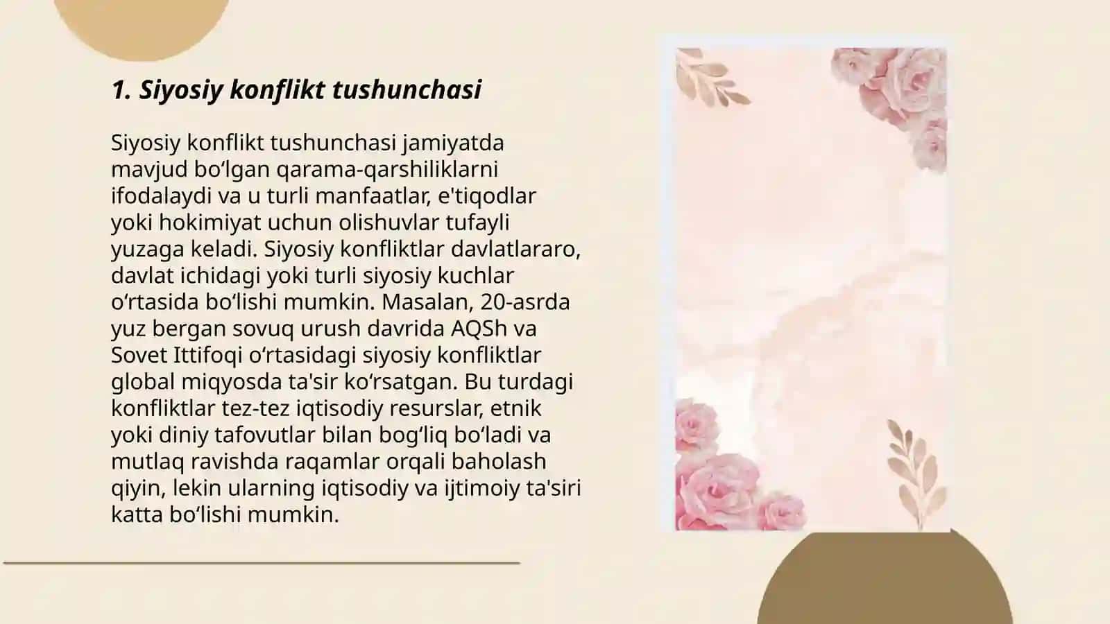 Siyosiy Kanflektning tuzulishi 3