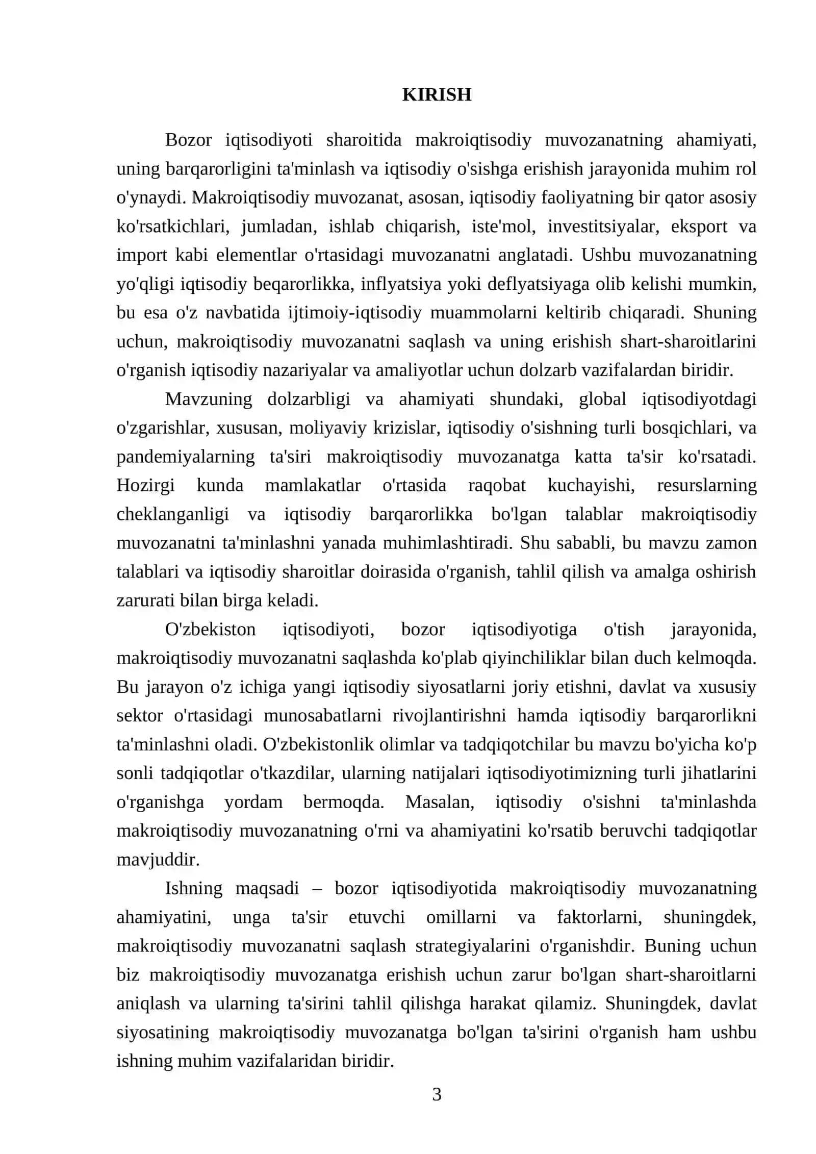 Bozor iqtisodiyotida makroiqtisodiy muvozanatning ahamiyati 3