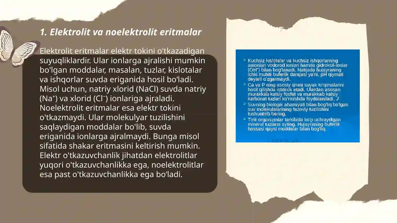 Kuchsiz eritmalar 3