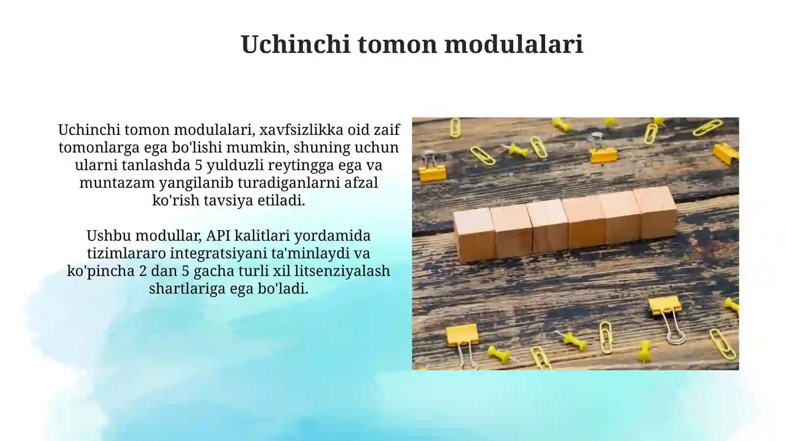 Uchinchi tomon modulalari 3