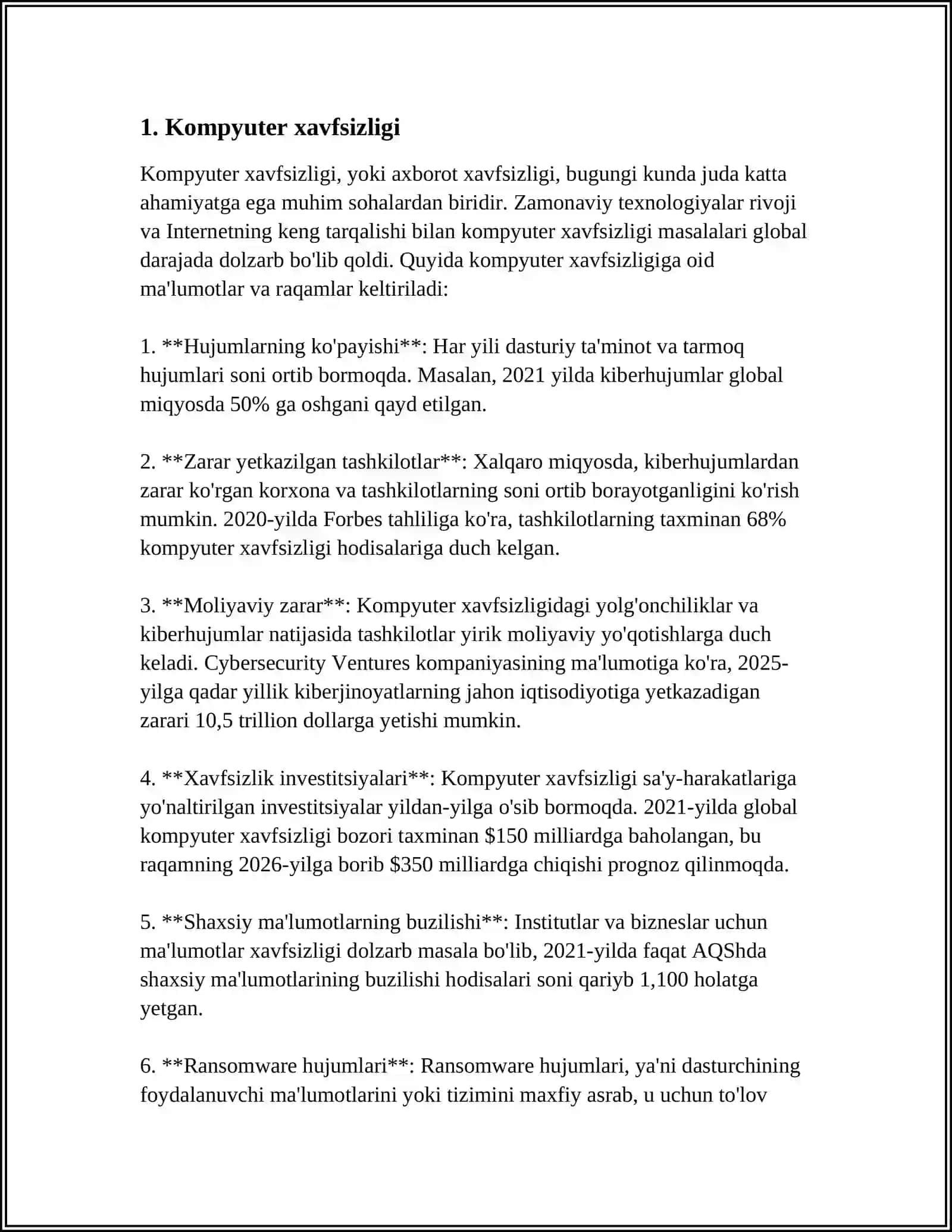 AQSHDA KAM TAʼMINLANGAN QATLAMLARNI HIMOYA QILADIGAN DASTURLAR 3