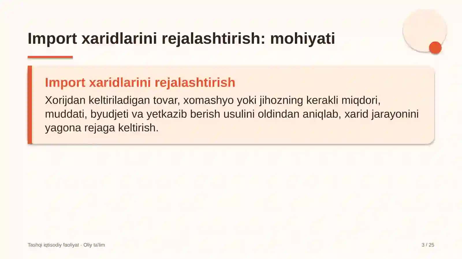 xalqaro yuk tashishda import xaridlarini rejalashtirish 9636 3