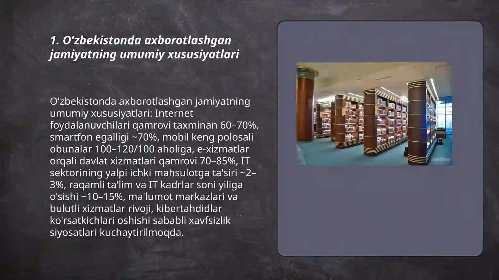 O'zbekistonda axborotlashgan jamiyatning xususiyatlari va virtuallashtirish jarayonlari 3