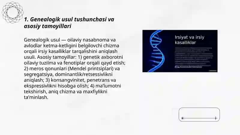 Geneologik usulning irsiy kasalliklarni aniqlashda qoʻllanilishi 3
