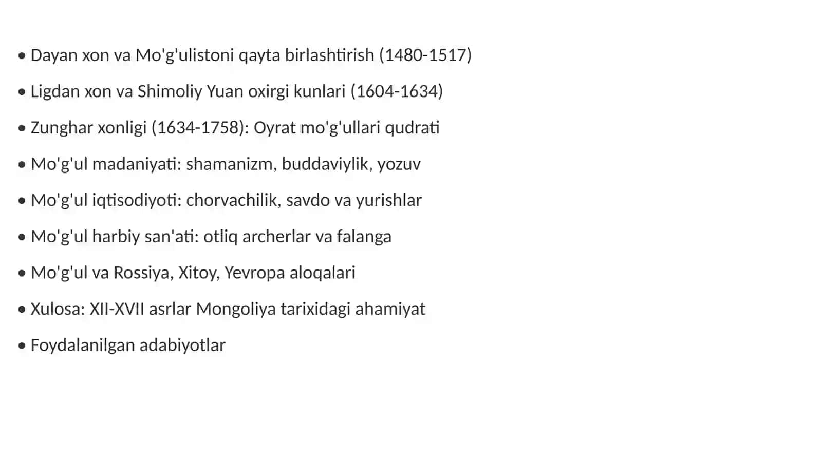 XII-XVII asrlarda Mongoliya 3