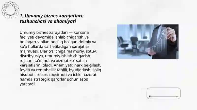 Umumiy biznes xarajatlari 3