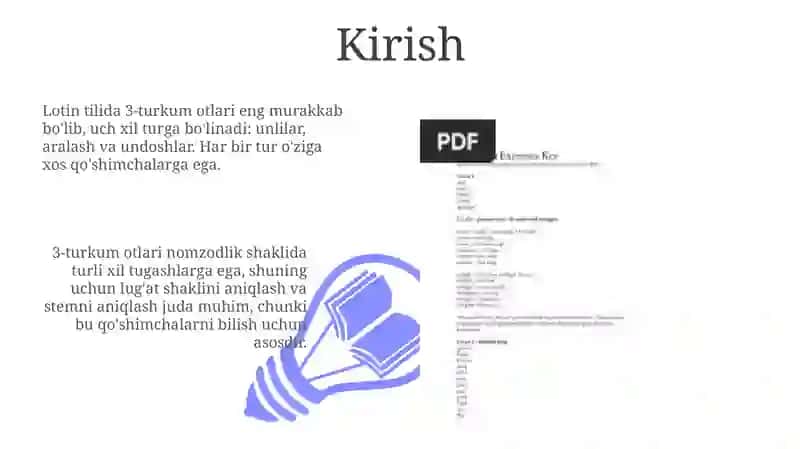 3-turkum otlar: Kirish 3