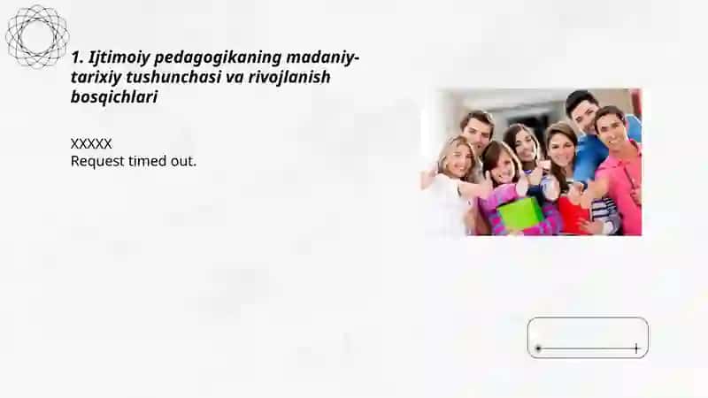 Ijtimoiy pedagogika rivojlanishining madaniy-tarixiy asoslari 3