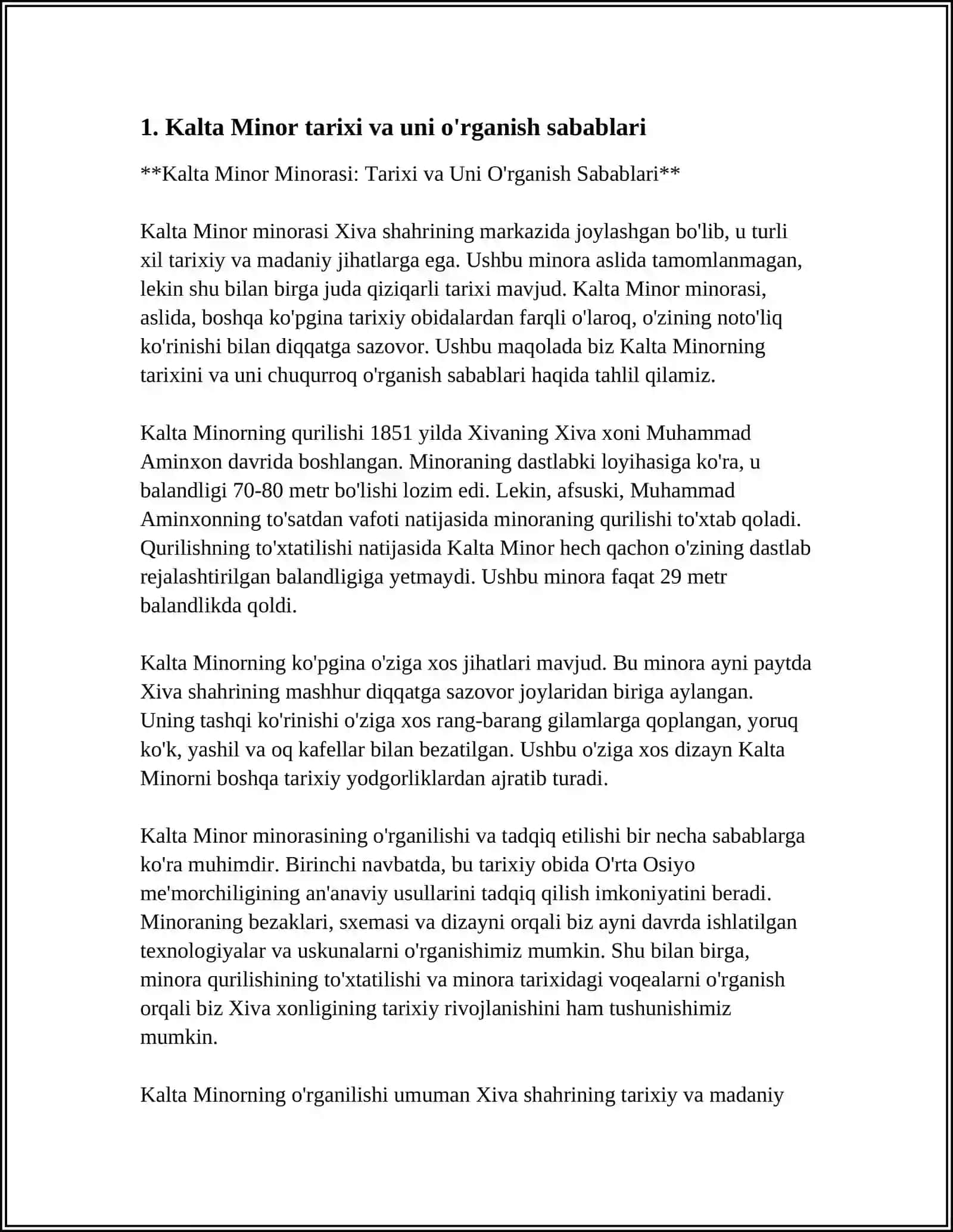 KALTA MINOR TARIXI 3