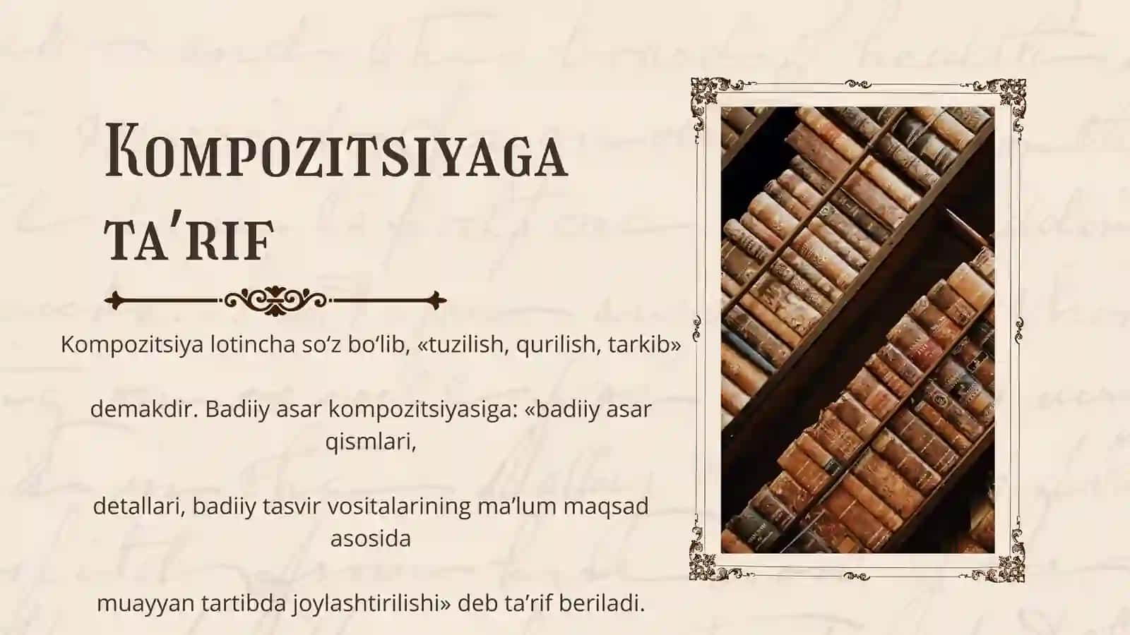 KOMPOZITSIYA  HAQIDA TAʼLIMOT 3