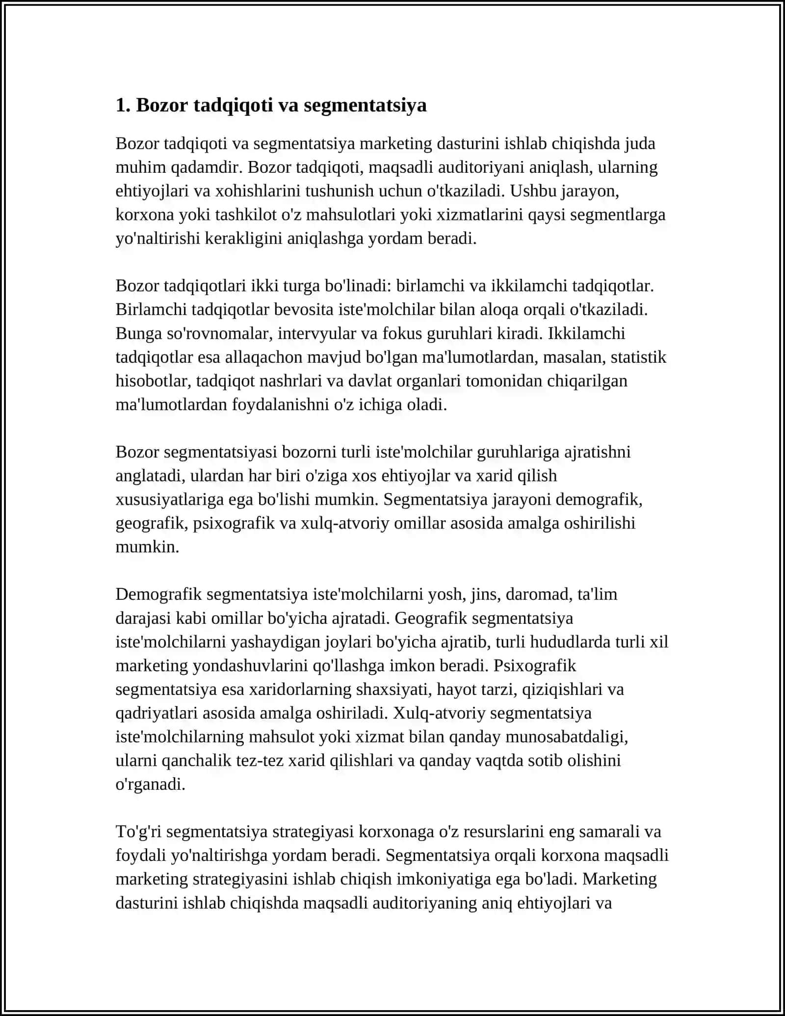 MARKETING DASTURINI ISHLAB CHIQISH 3